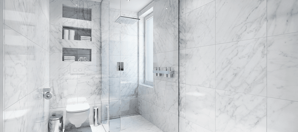 20 phòng tắm ốp lát đá marble